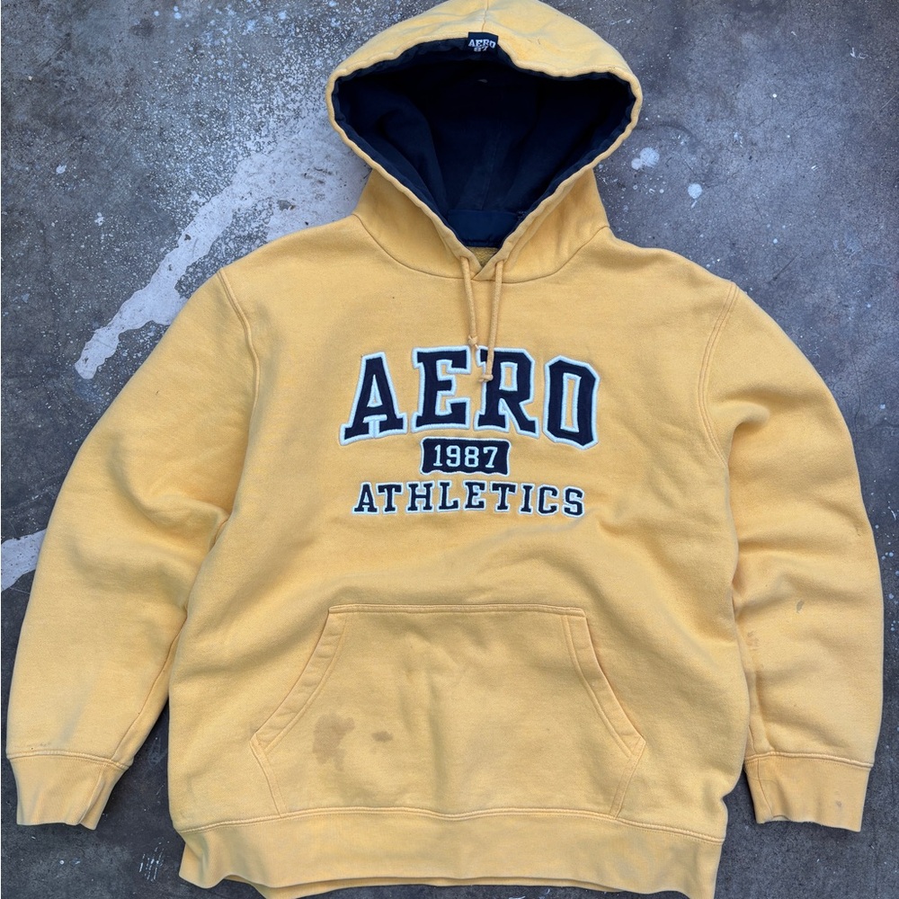 Aeropostale Yellow Athletics Hoodie